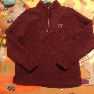 🚫SOLD😩Maroon bf Sherpa